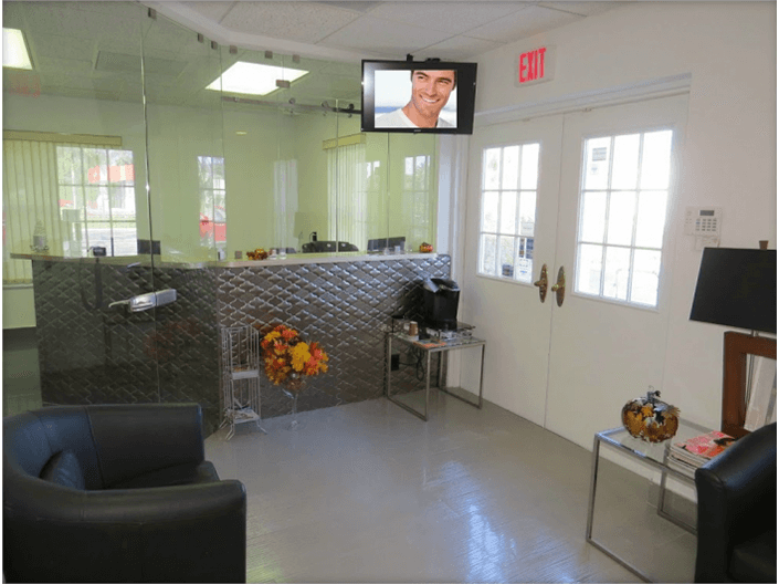 dental office reception area